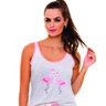 baby doll regata flamingo feminino clamar em viscose blusa