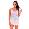 baby doll regata flamingo feminino clamar em viscose