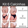 invertida kit 6 calcinhas 3718 tanga classica feminina clamar em microfibra